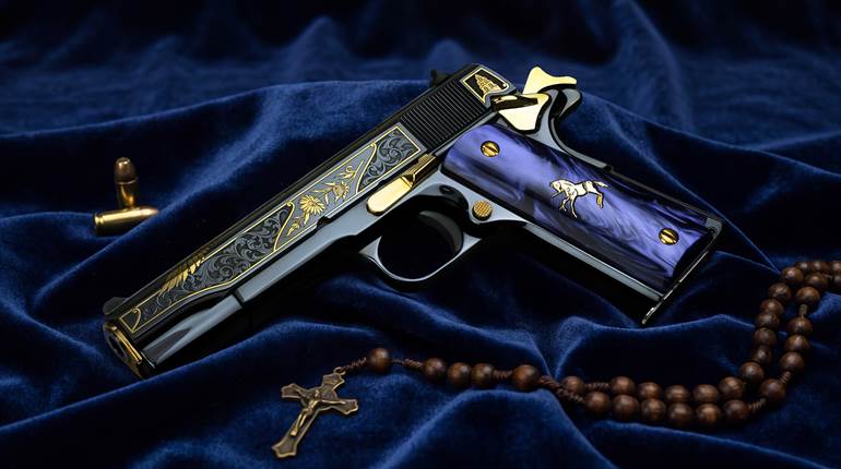 SK Customs Adds San Miguel Arcángel to Saints Series | An NRA Shooting Sports Journal