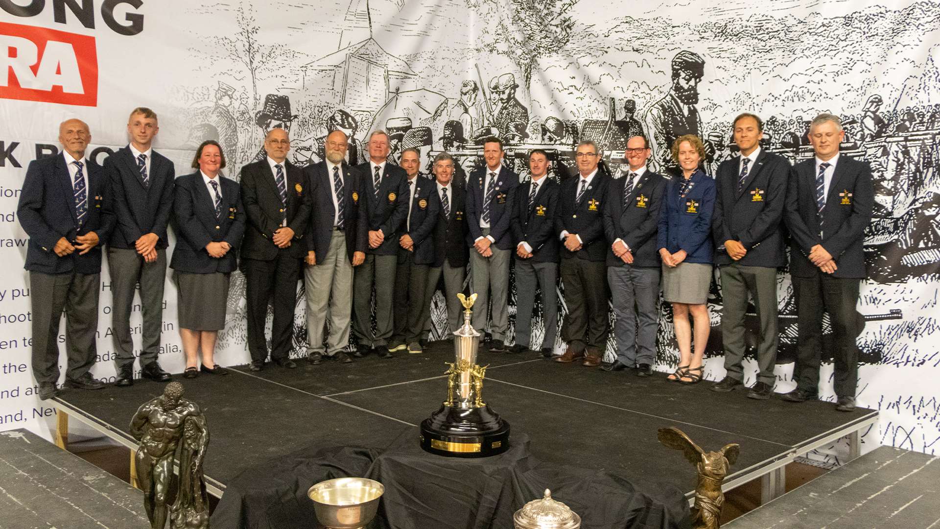 British Team at Smallbore Prone awards ceremony