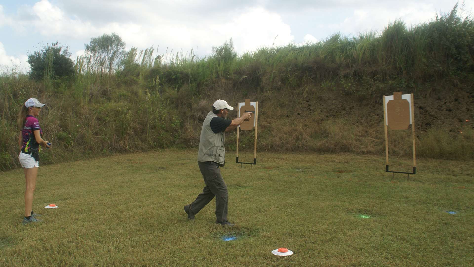 Marked shooting positions for dry fire practice