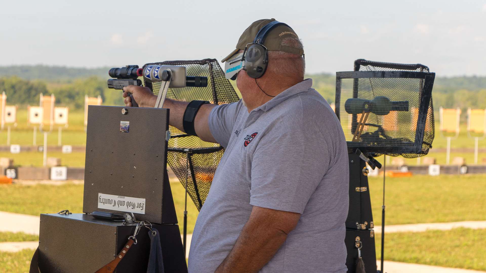 Philip Hemphill shooting pistol