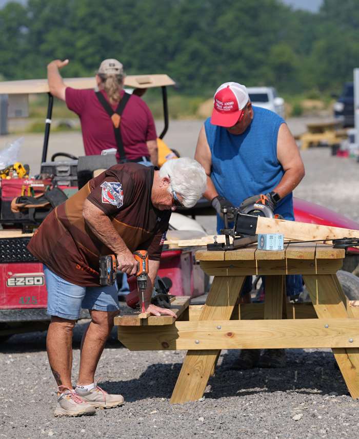USPSA match staff working hard