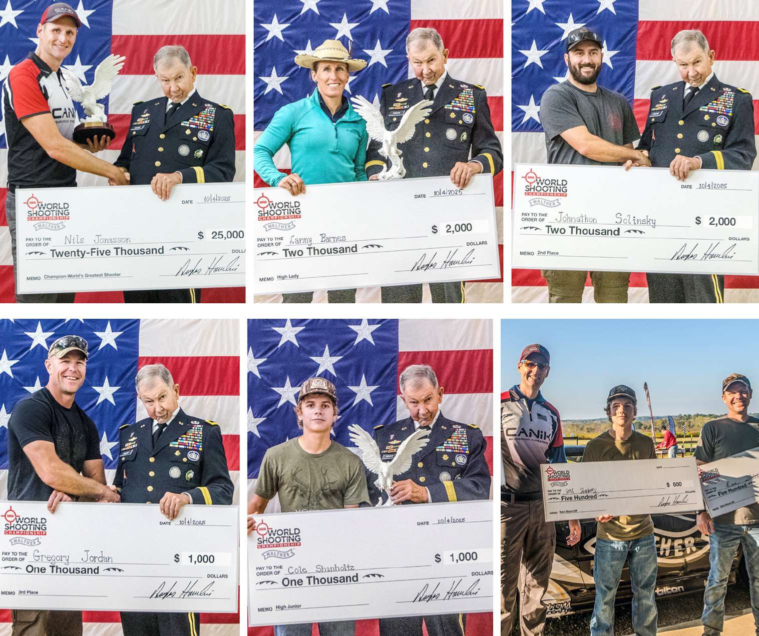 2025 NRA World Shooting Championship awards ceremony