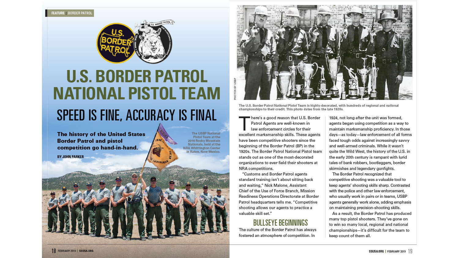 U.S. Border Patrol National Pistol Team Legacy