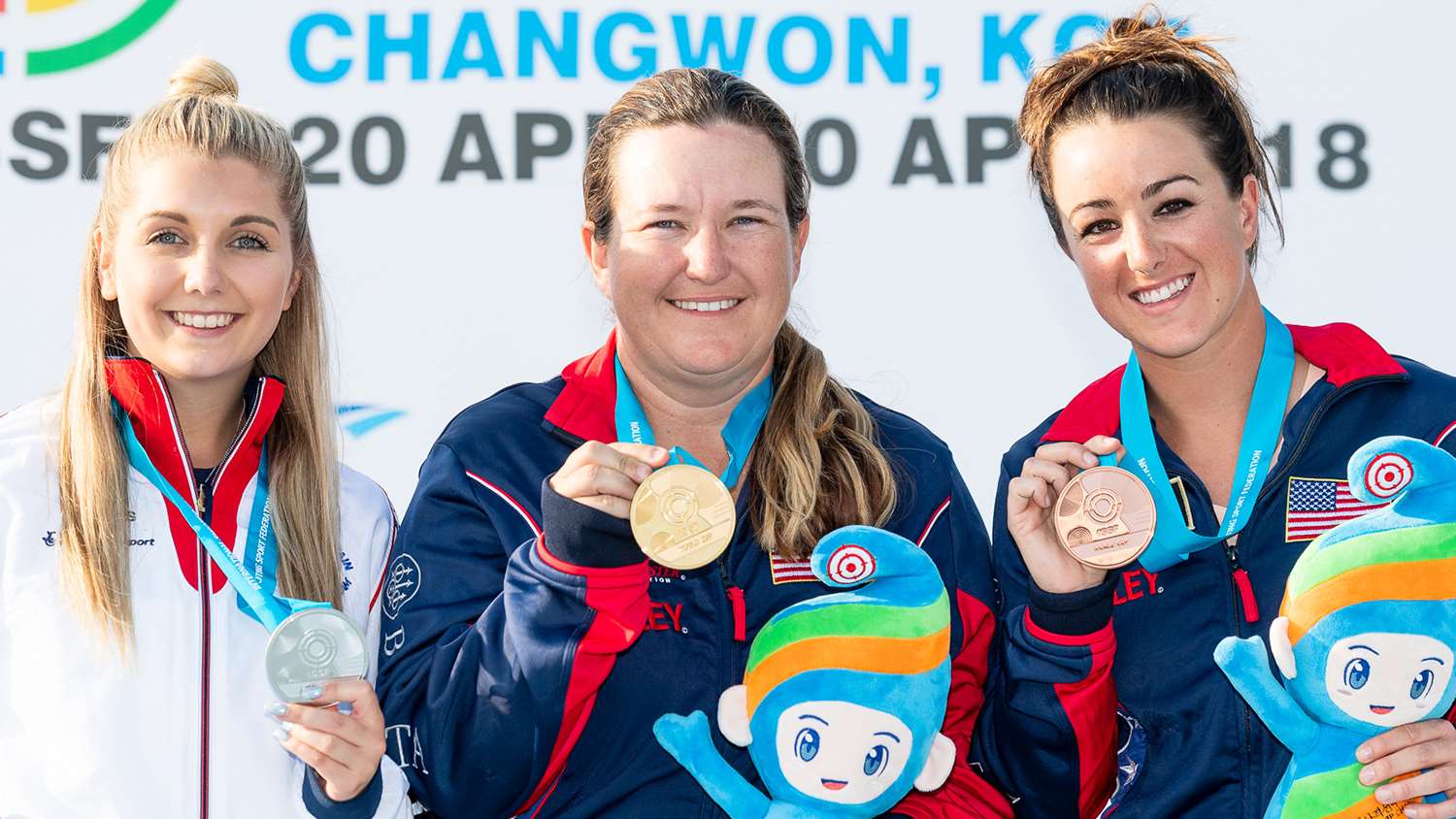 Women’s Skeet: Amber Hill, Kim Rhode, and Amber English | 2018 ISSF World Cup, Changwon, Korea