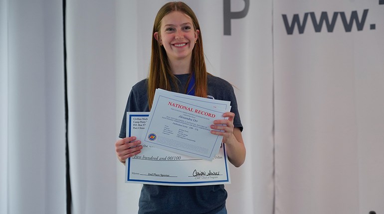 Alexandra Orr Sets Air Rifle Sporter National Record | An NRA Shooting Sports Journal