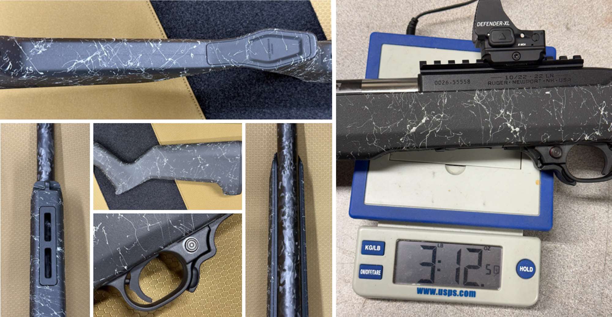 10/22 Carbon Fiber on scale