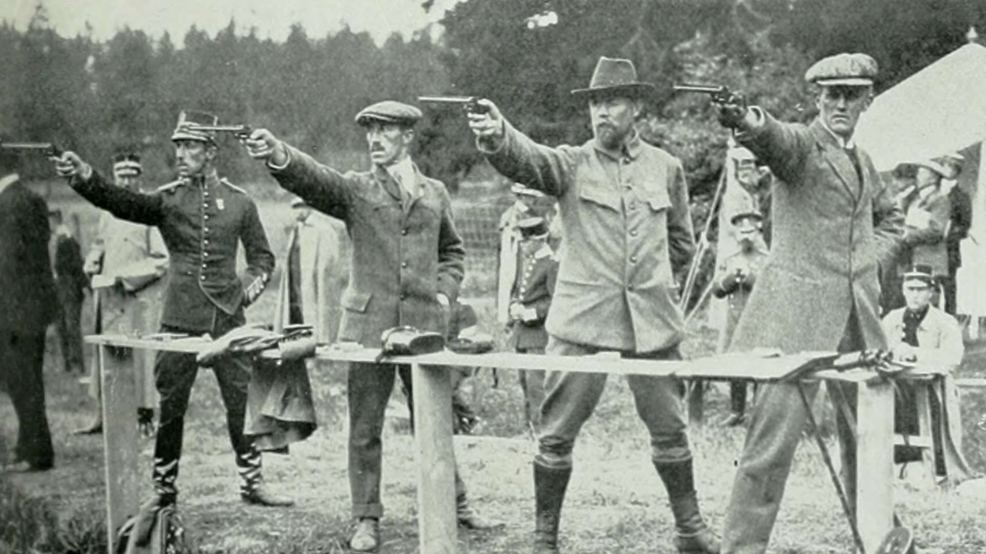 Swedish 50-meter free pistol team at the 1912 Olympic Games