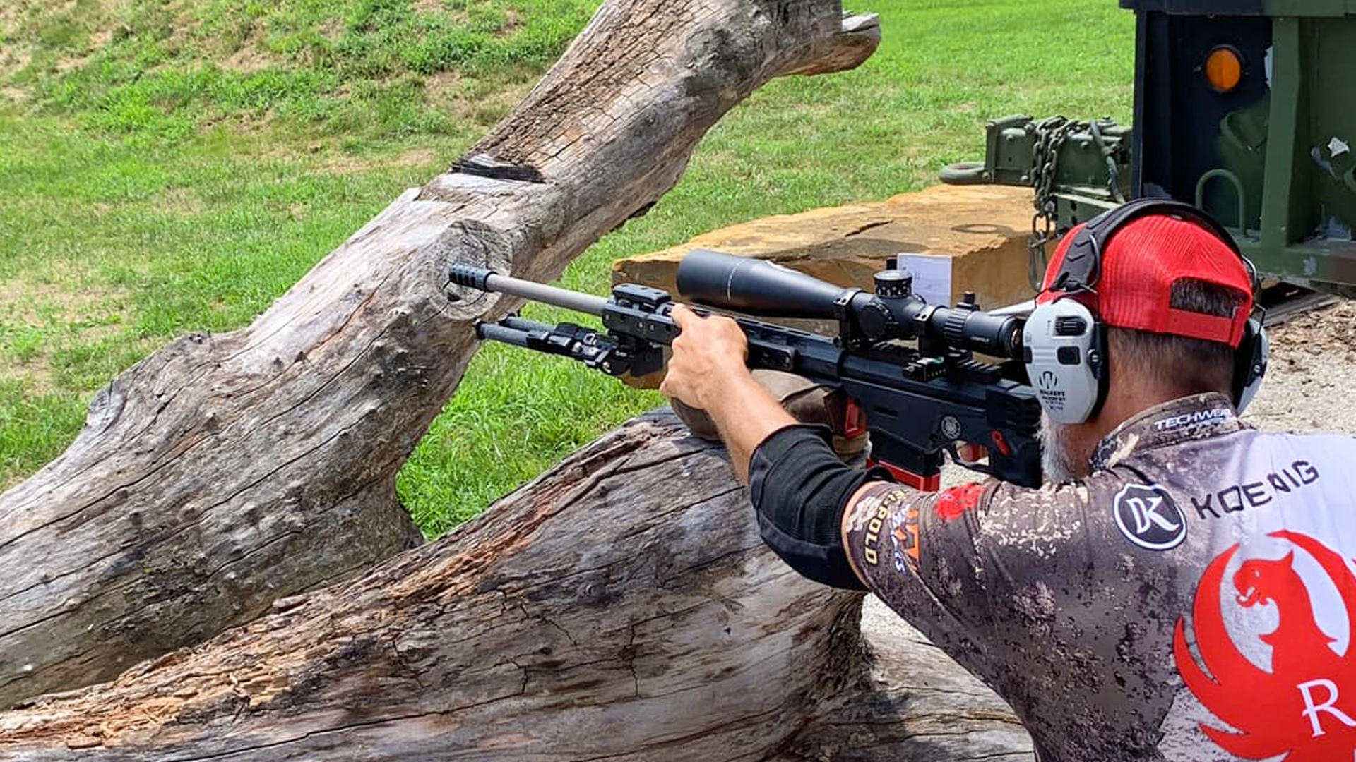 Doug Koenig shooting rifle at PRS match
