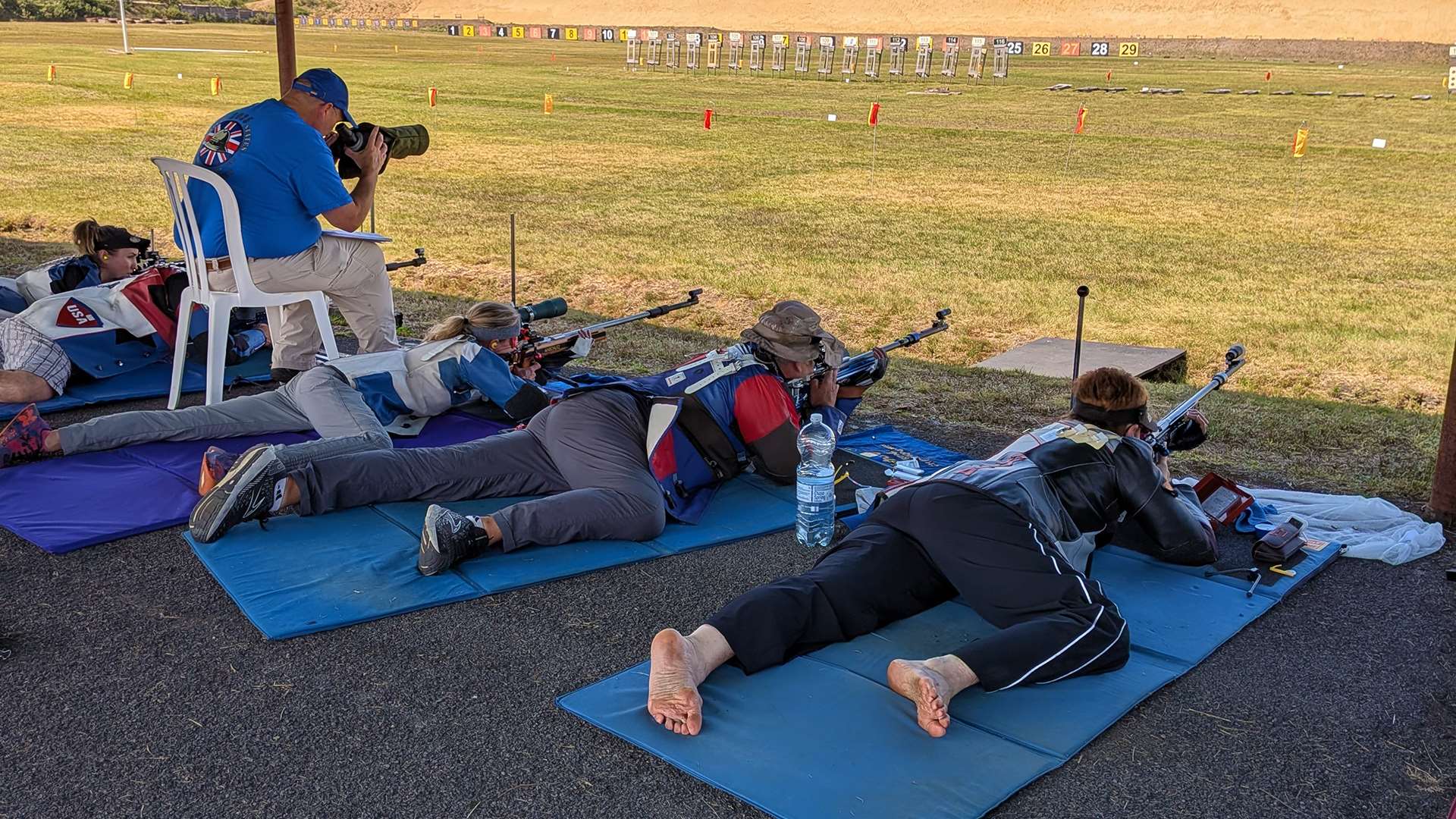 US Roberts Team shooters on firing line at Bisley in 2025