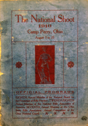 1910 National Matches program cover