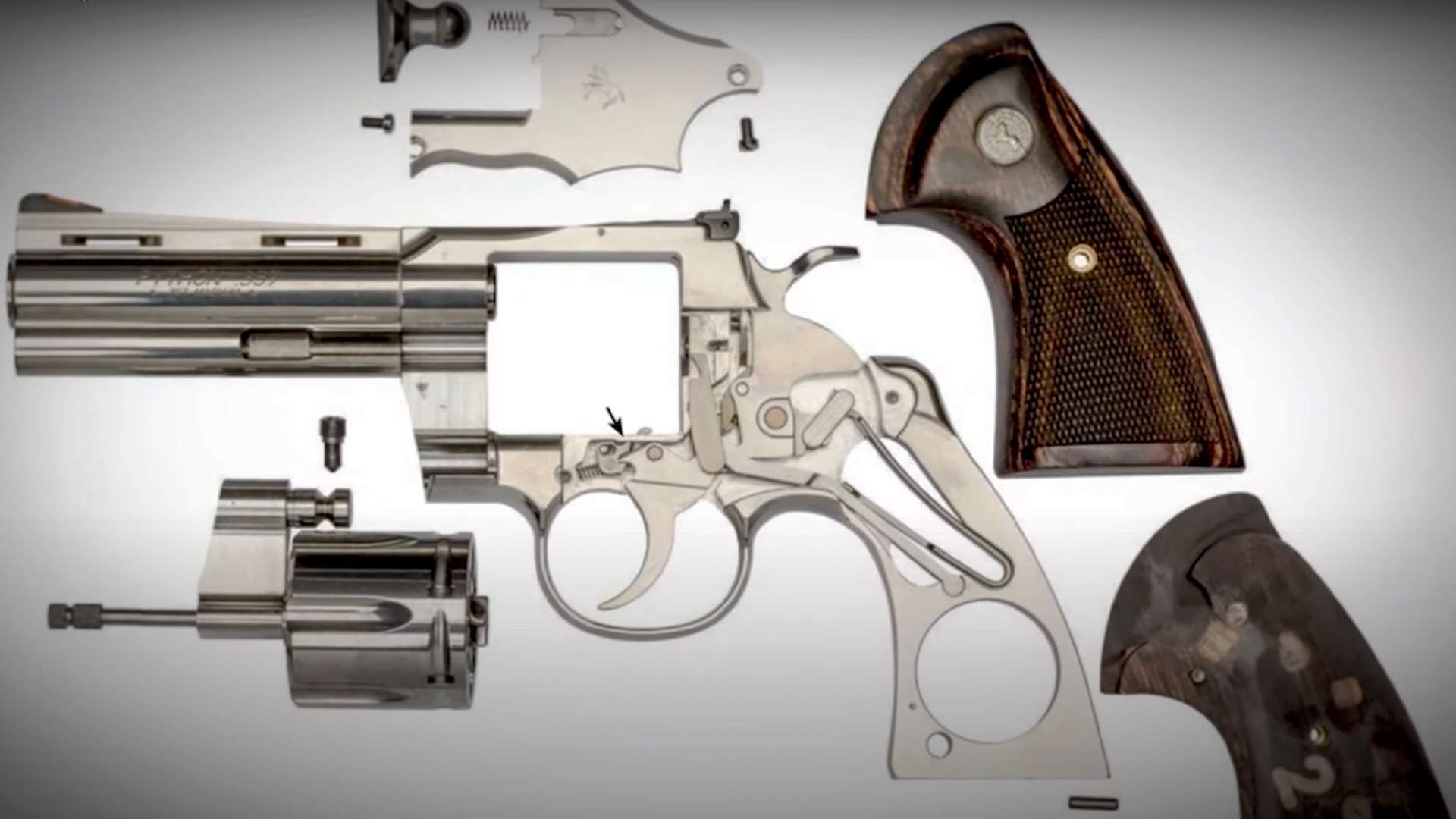 Colt Revolver exploded view