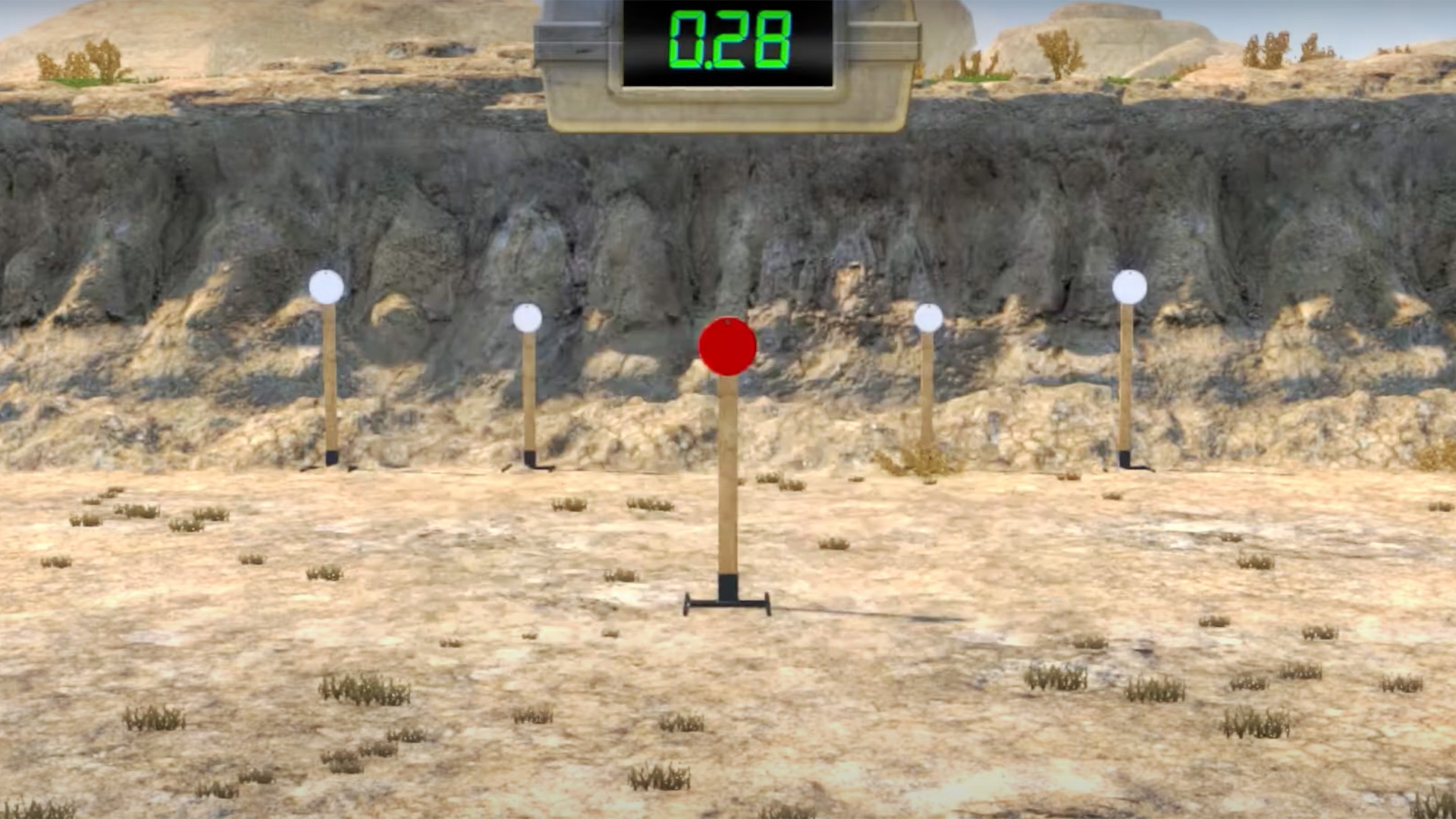 Laser Shot Pendulum Simulation