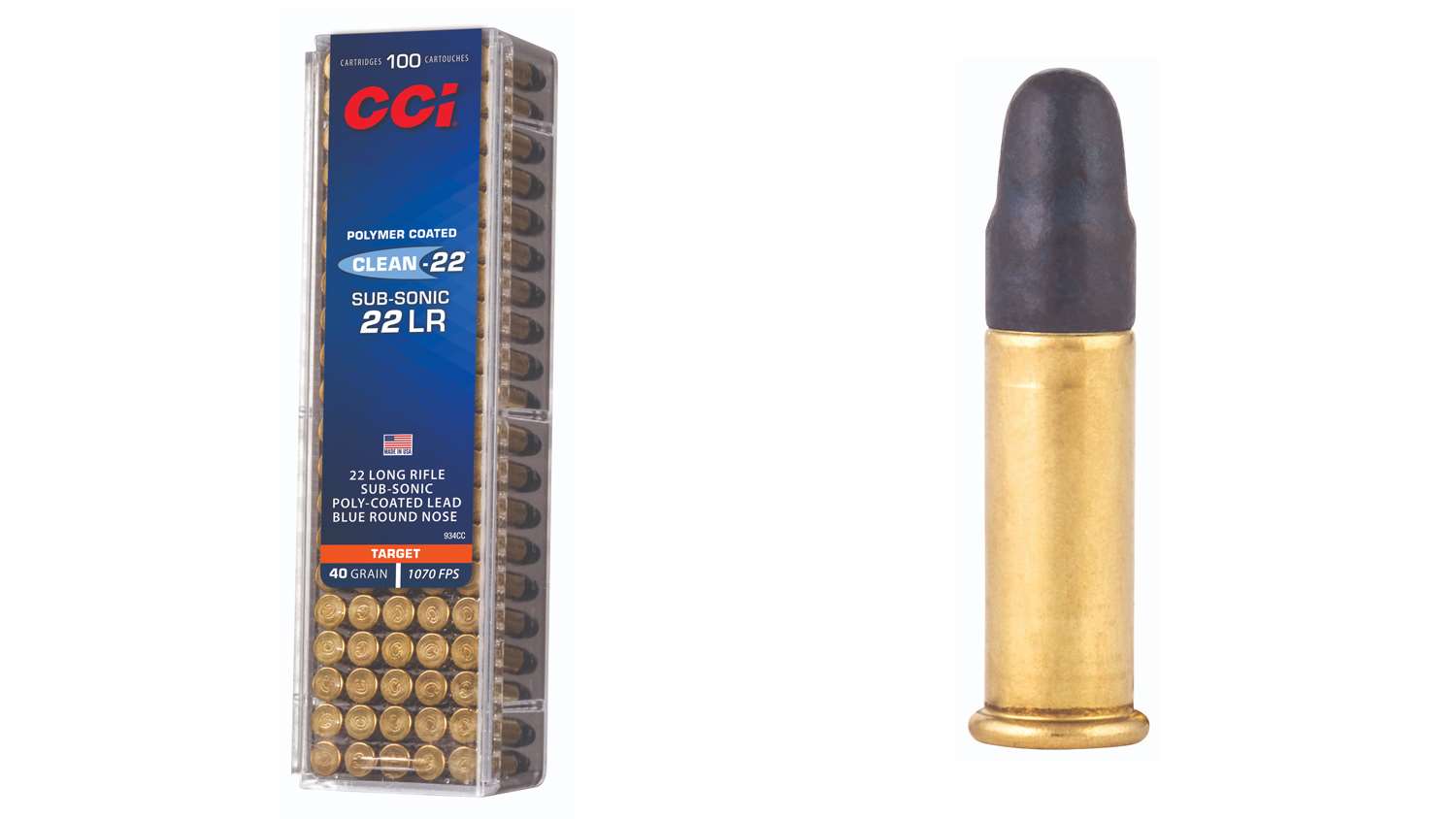 CCI Clean 22 Rimfire ammo, subsonic version