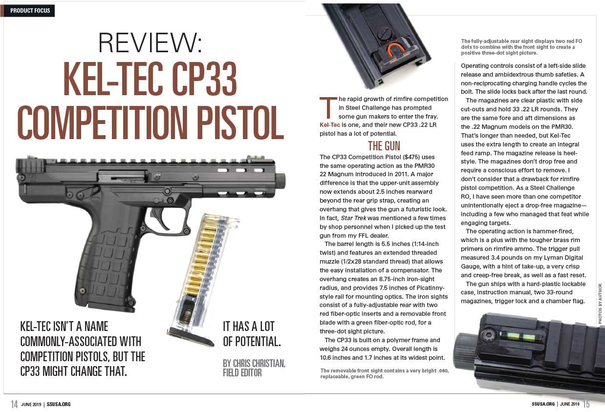 Kel-Tec CP33 Competition Pistol | Shooting Sports USA