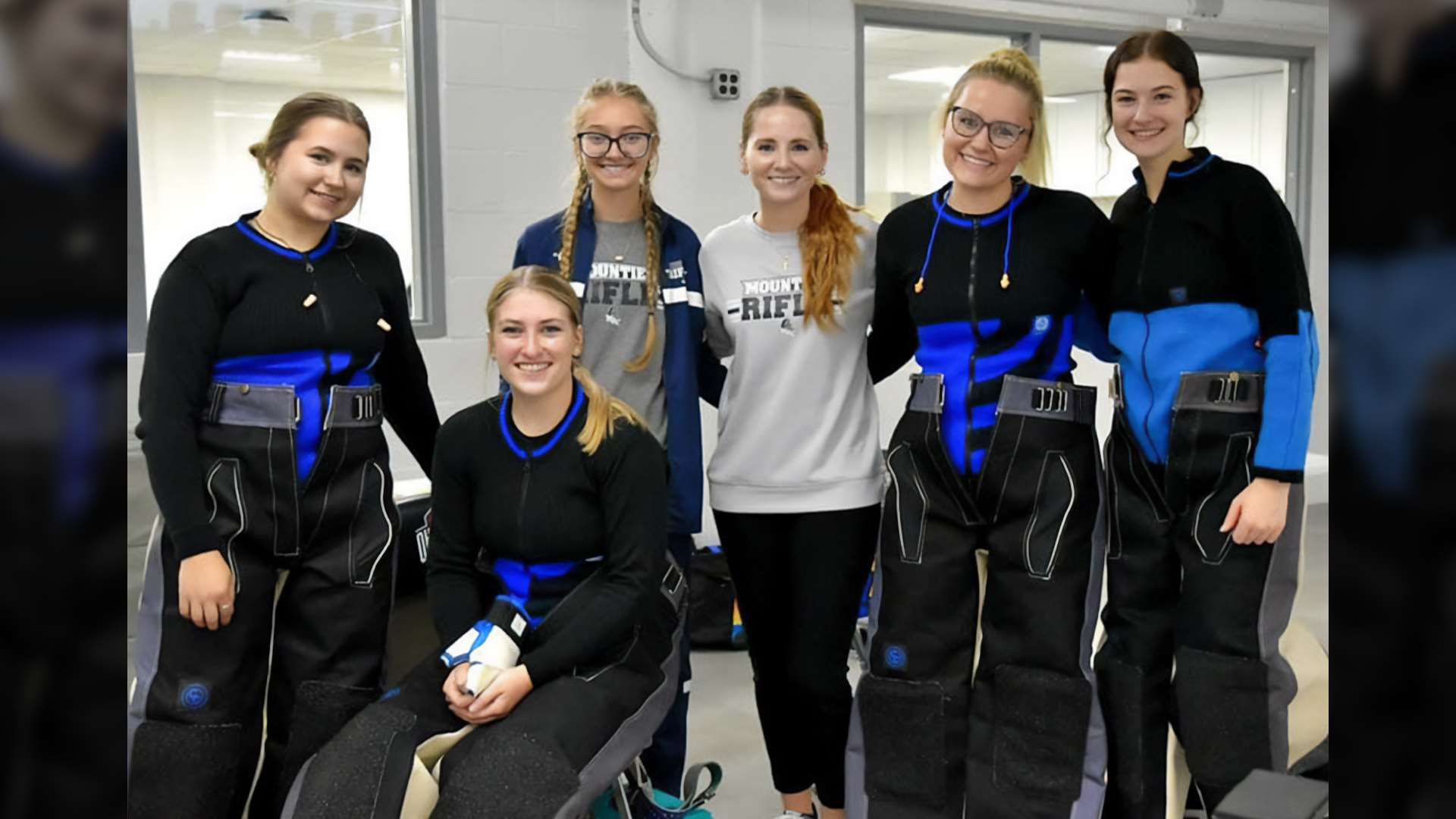 Mount Aloysius rifle team & coach