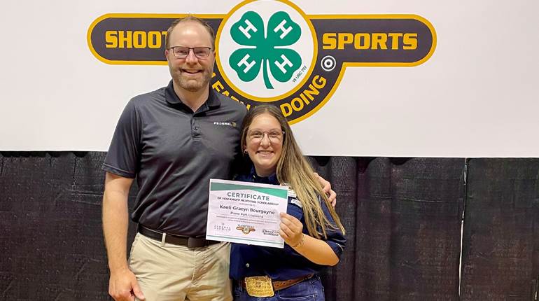 Federal Ammunition Awards 2024 Tom Knapp Memorial Scholarships At National 4-H Shooting Sports Invitational | An NRA Shooting Sports Journal
