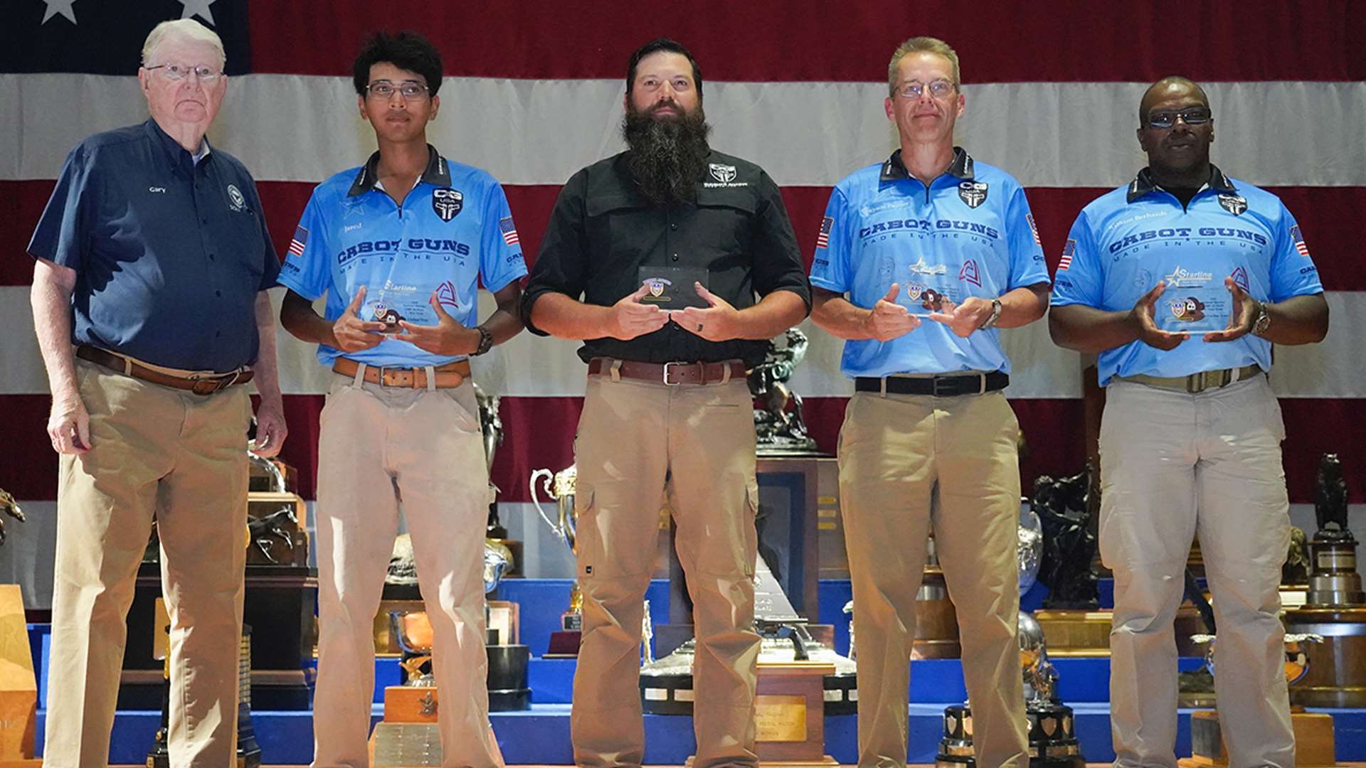 Cabot Guns team at Camp Perry with Gary Anderson