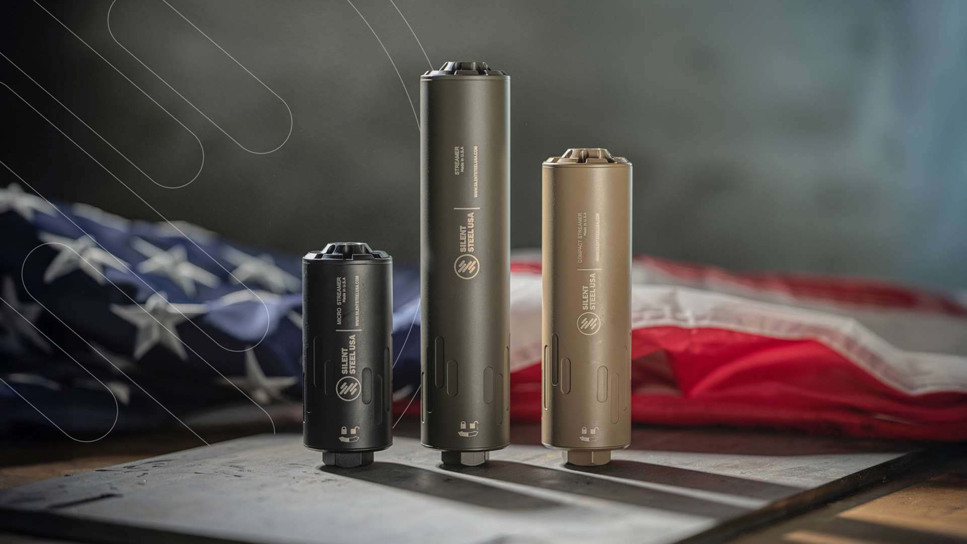 Silent Steel USA Streamer suppressor lineup