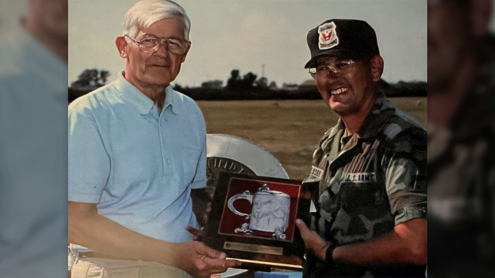 Arthur Jackson and Boyd Goldsby at the 1991 National Matches, Camp Perry, Ohio