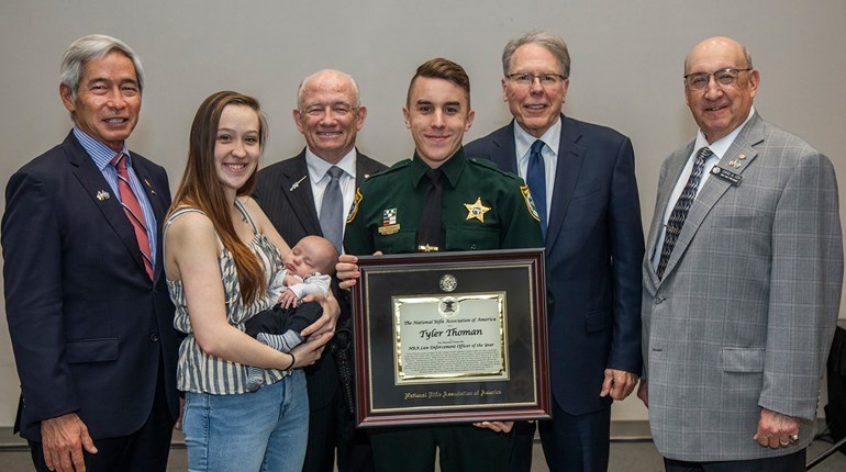 NRA Honors Deputy Tyler Thoman, the 2021 Law Enforcement Officer of the Year