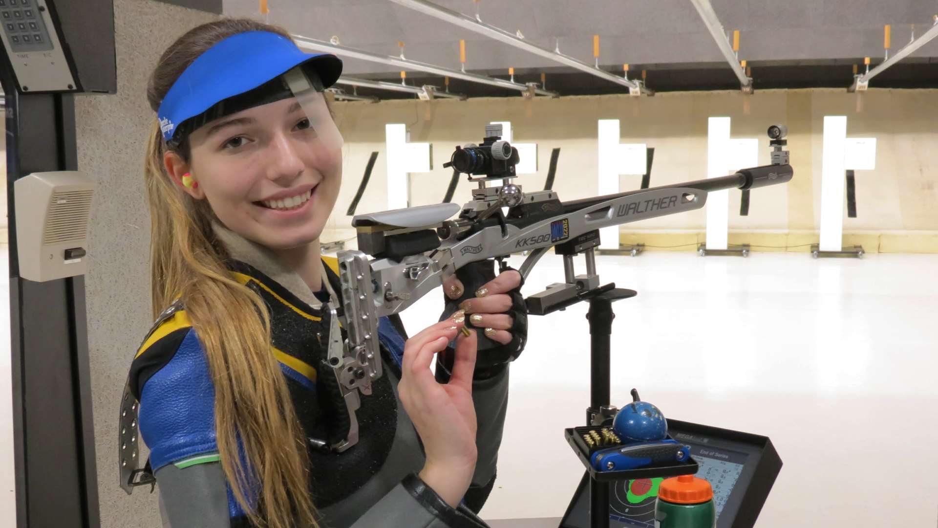 Samantha Shultz and smallbore .22 LR cartridge