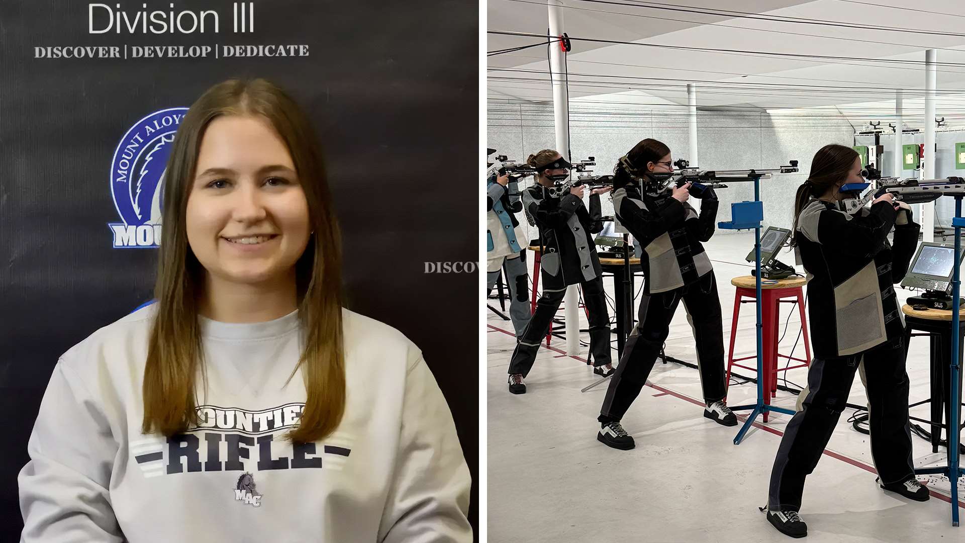 Elissa Barron & Mount Aloysius rifle team