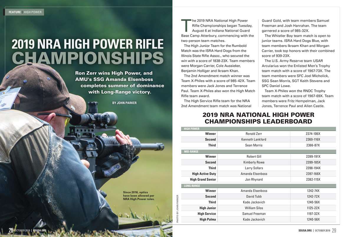2019 NRA National High Power Rifle Championships