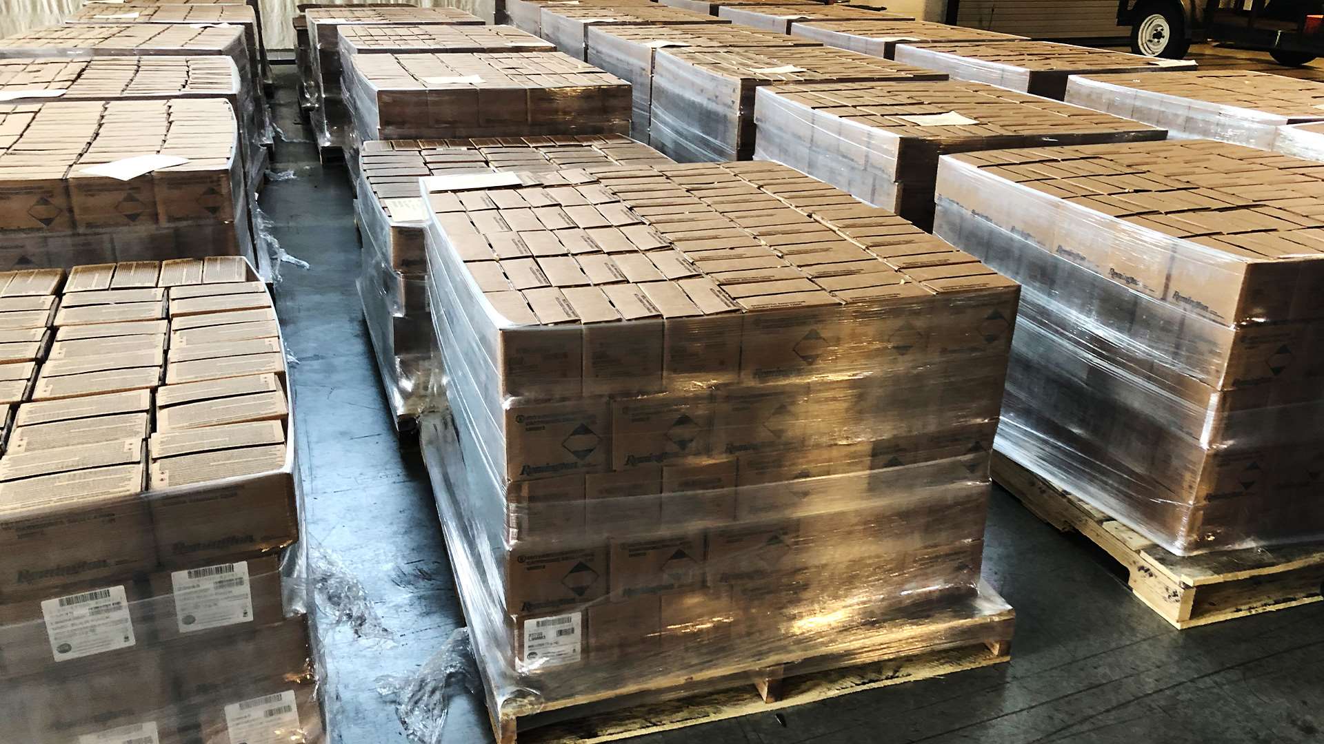 Remington ammo pallets