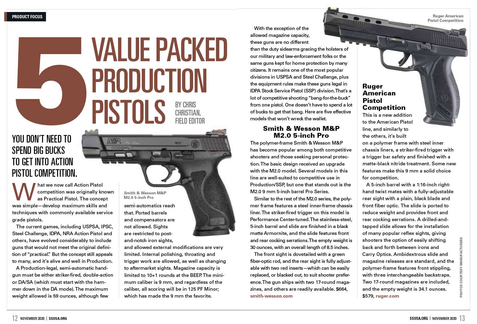 5 Value Packed Production Pistols