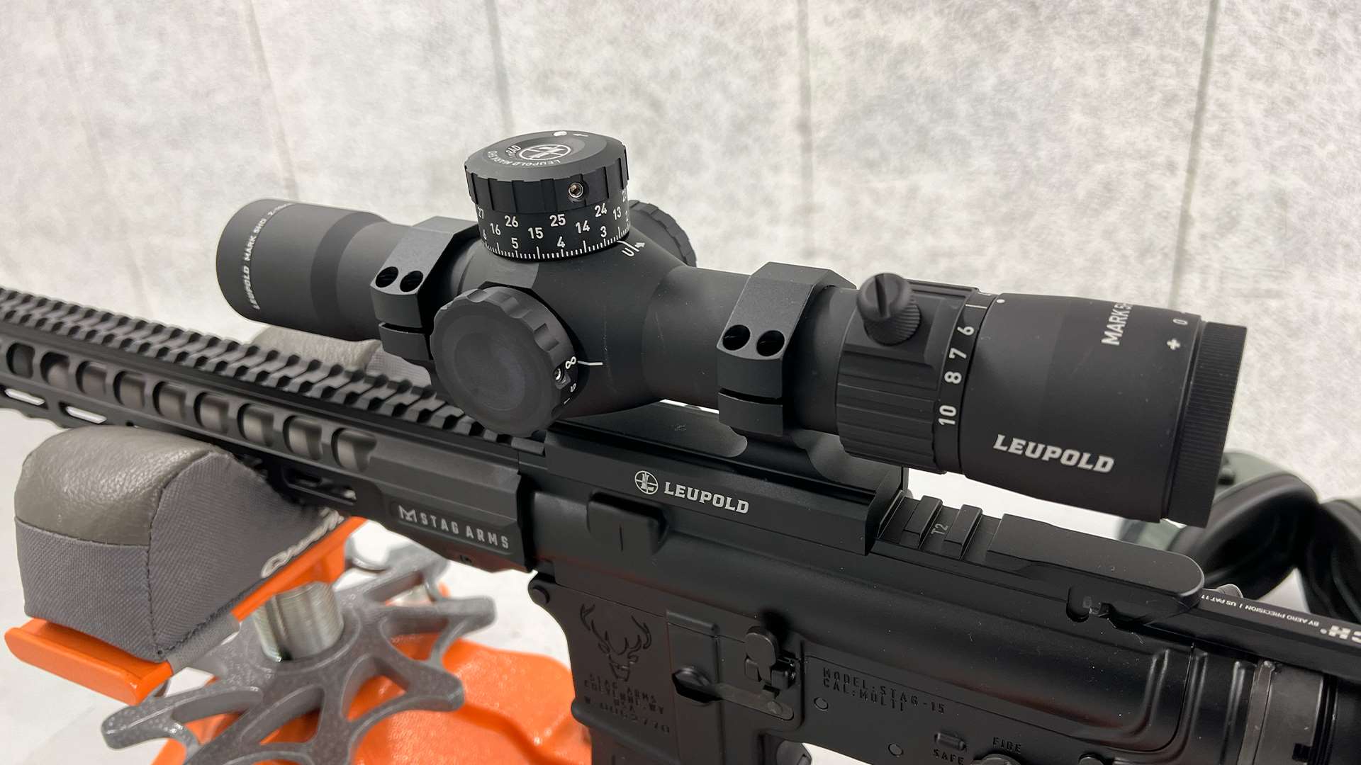 Leupold optic and  Mark AR IMS one-piece mount
