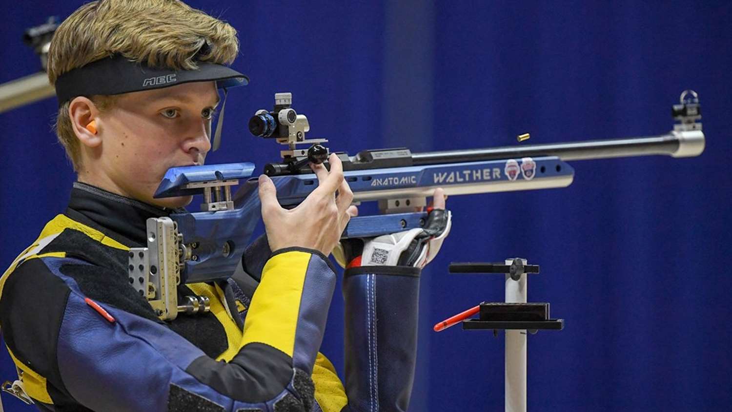 WVU rifle team freshmen Jared Eddy