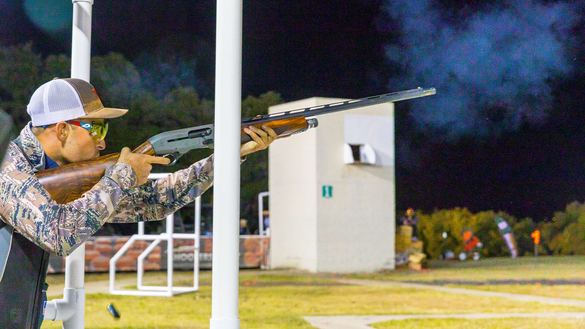 Joseph Fanizzi shoots at night