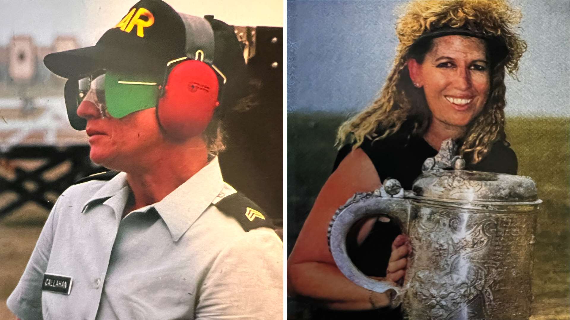 Elizabeth Callahan and Nancy Tompkins at the 1993 National Matches