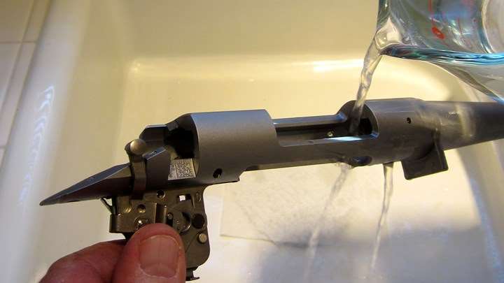 Give your new bolt-action rifle a bath before shooting it