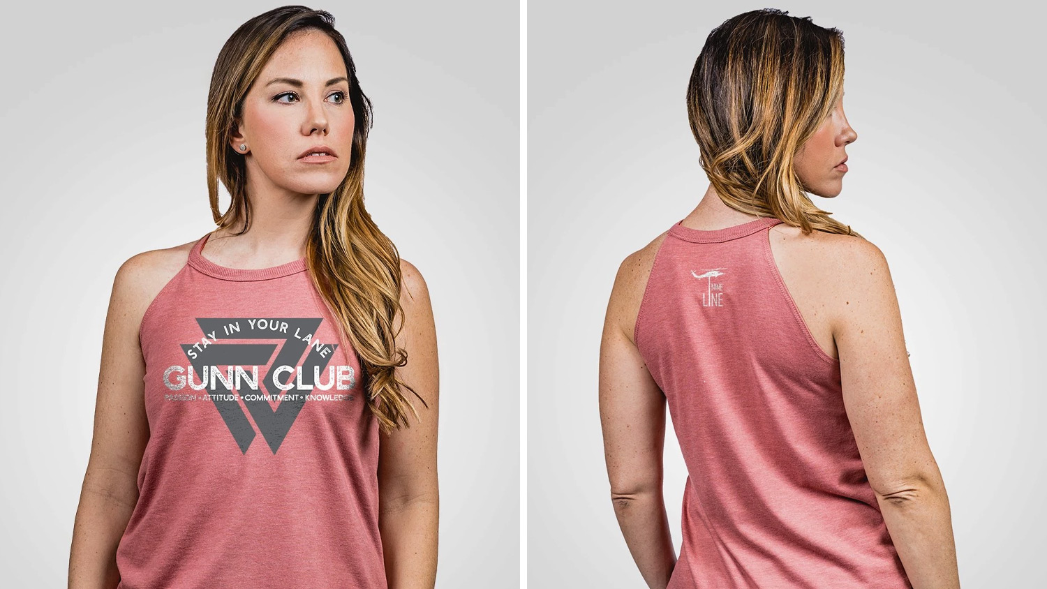 Gunn Club Stay In Your Lane Halter Tank | Nine-Line apparel
