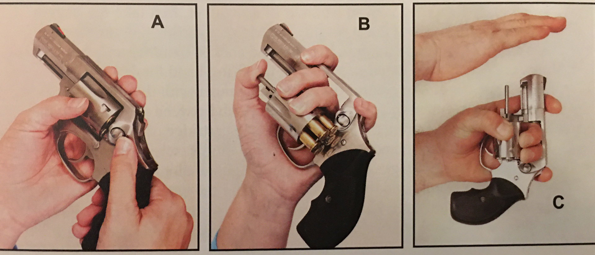 Unload double-action revolver