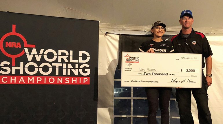 Lena Miculek Wins Third Consecutive NRA World Shooting Championship High Woman Award | An NRA Shooting Sports Journal