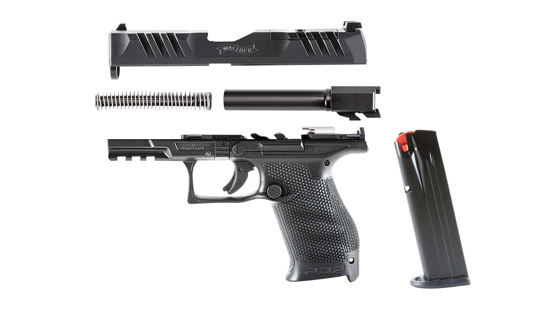 Disassembled view of Walther PDP Compact 4-inch