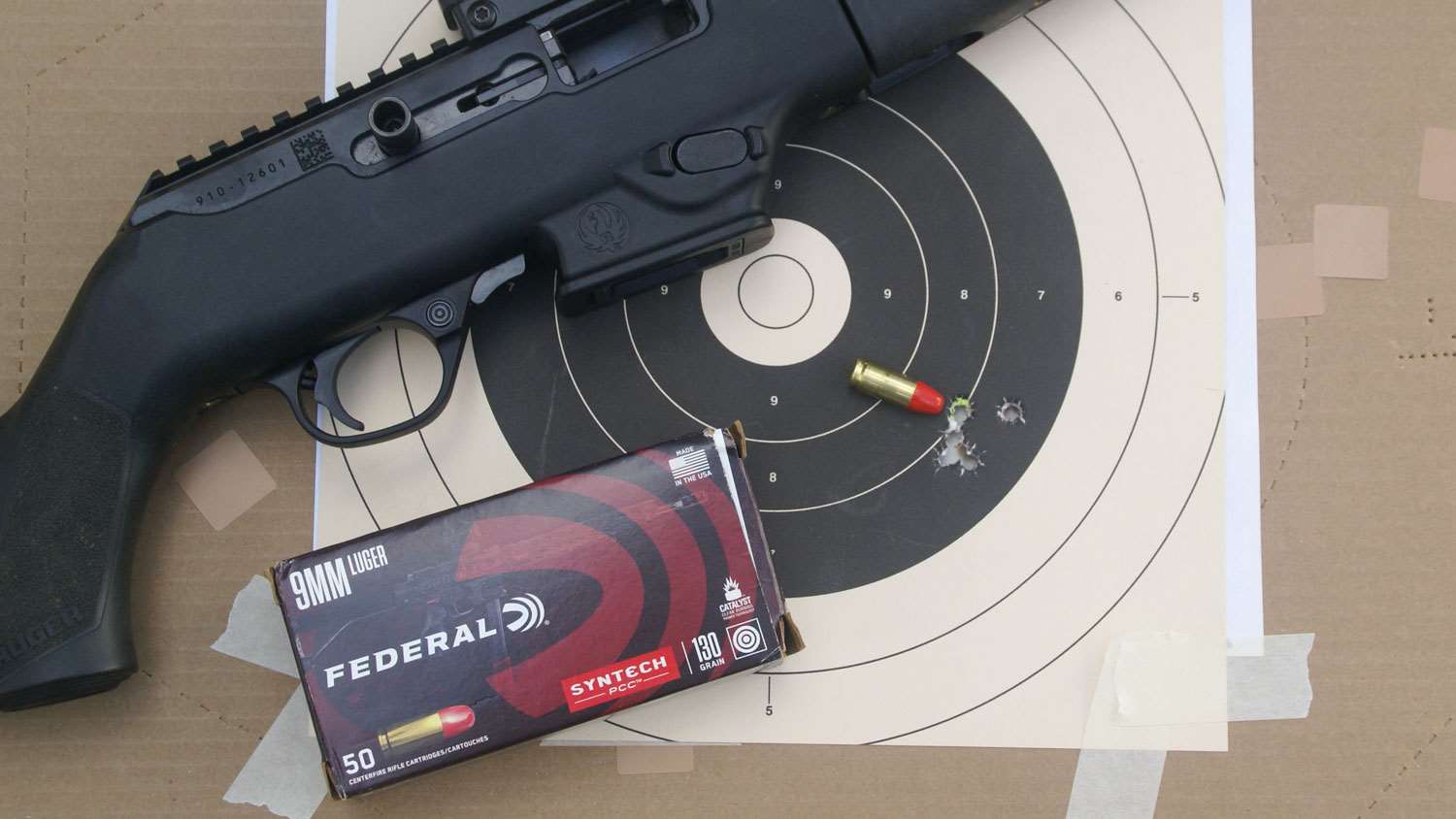 Syntech 9mm PCC ammo by Federal