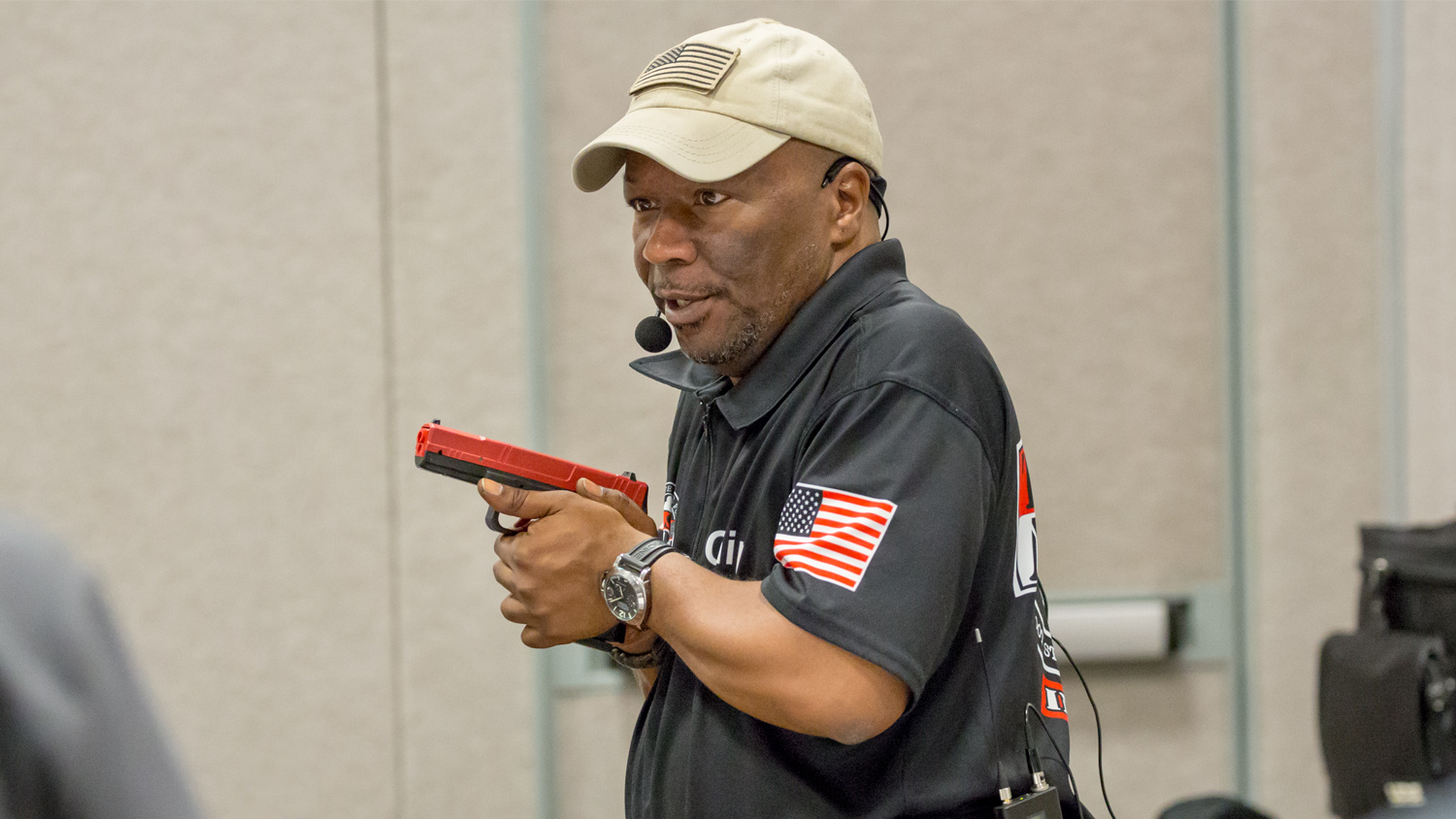 Chip Eberhart dry fire seminar at NRA Carry Guard Expo.