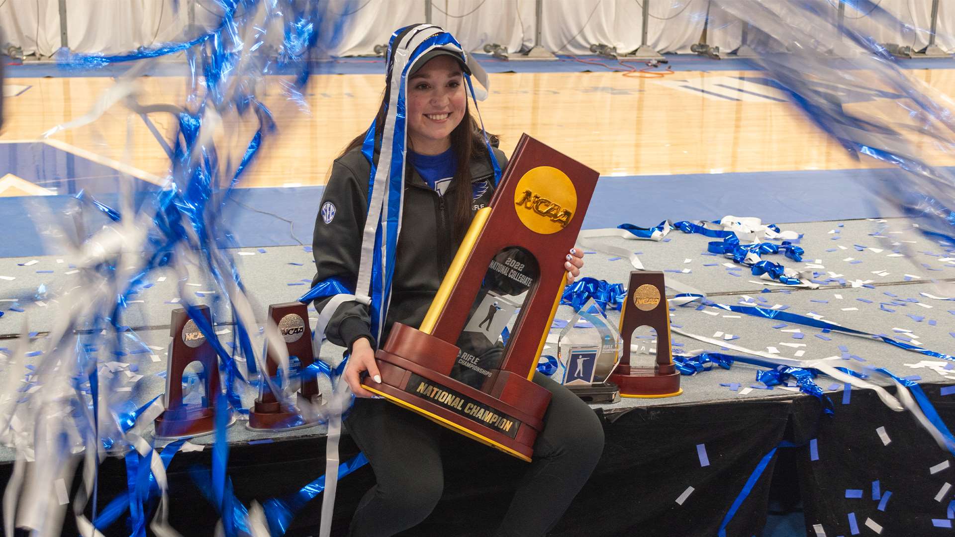 Mary Tucker with trophy