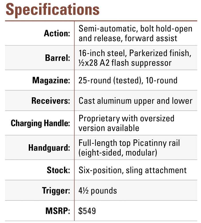 Tippman M4 .22 LR rimfire specifications