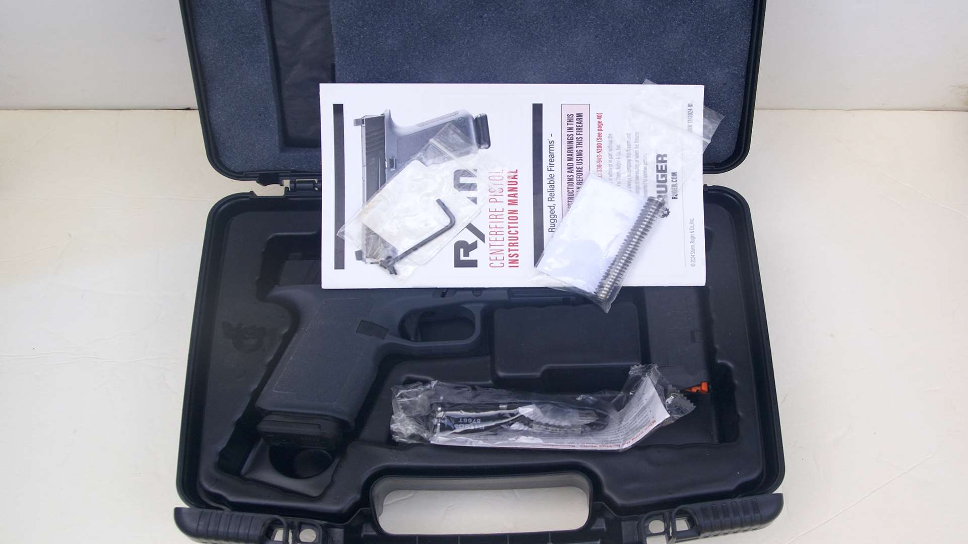 Ruger RXM and box with accessories