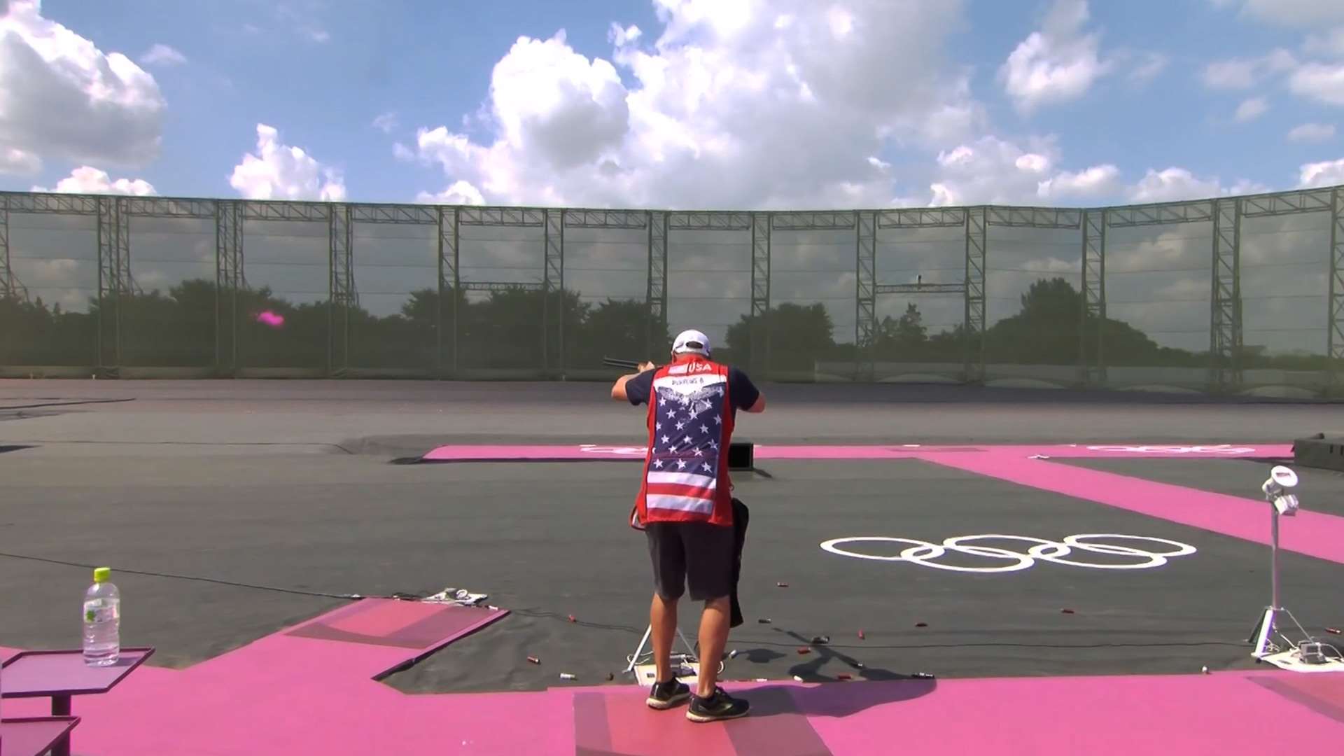 Brian Burrows, mixed team trap event bronze-medal final.