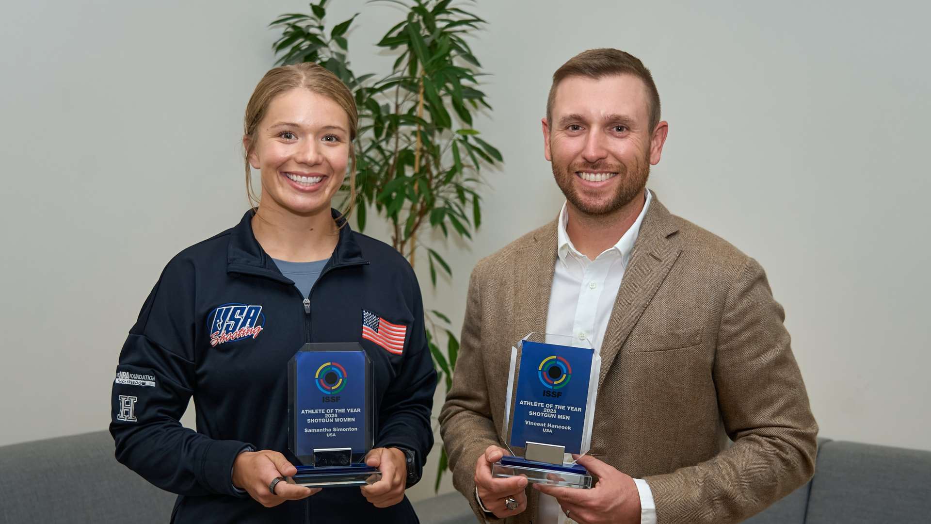 Sam Simonton & Vincent Hancock: 2025 ISSF Athlete of the Year