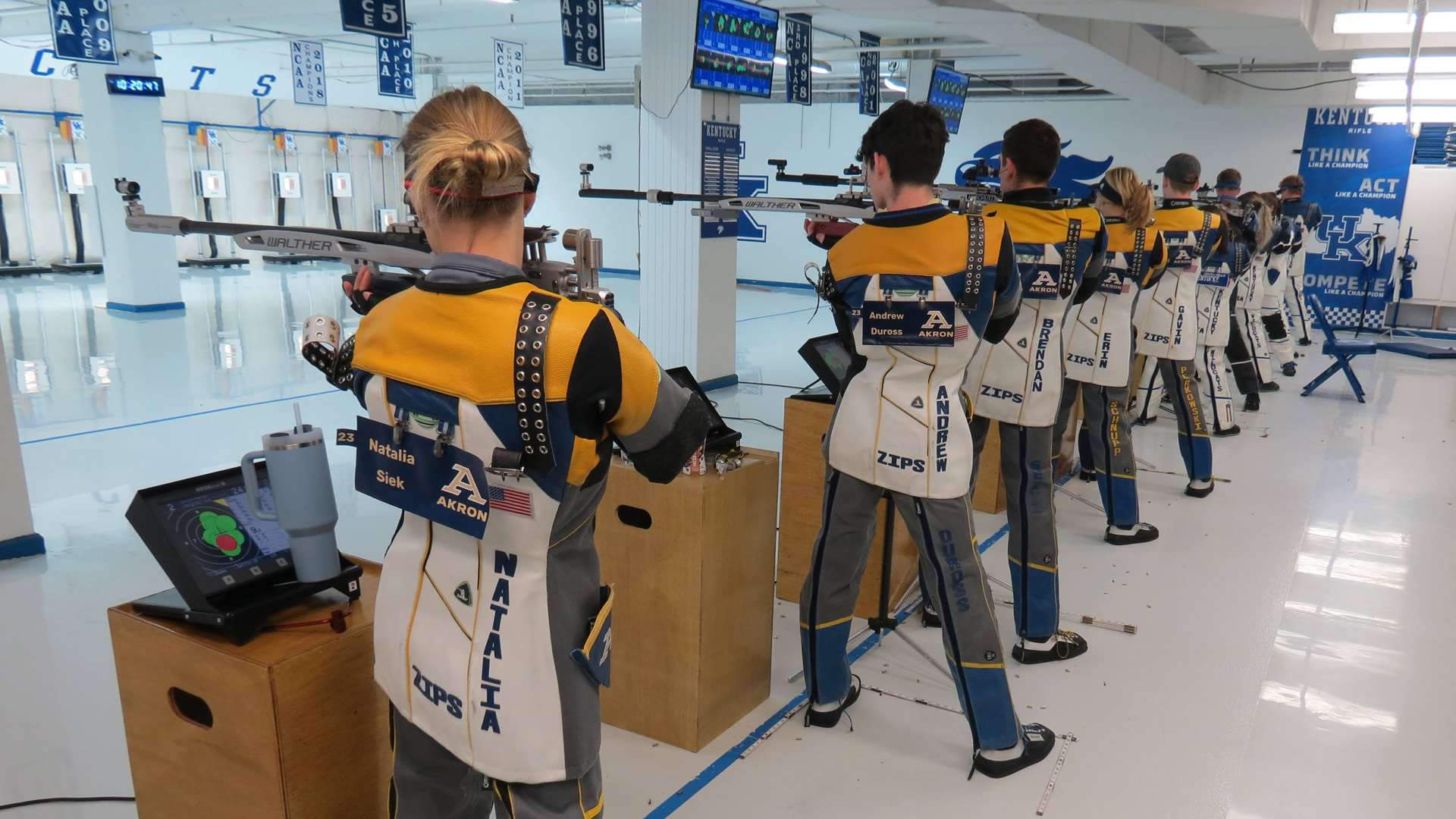 Akron rifle team sophomore Natalia Siek