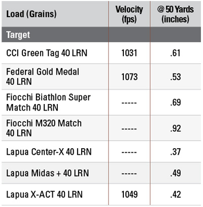 .22 LR Accuracy Test | Target Loads