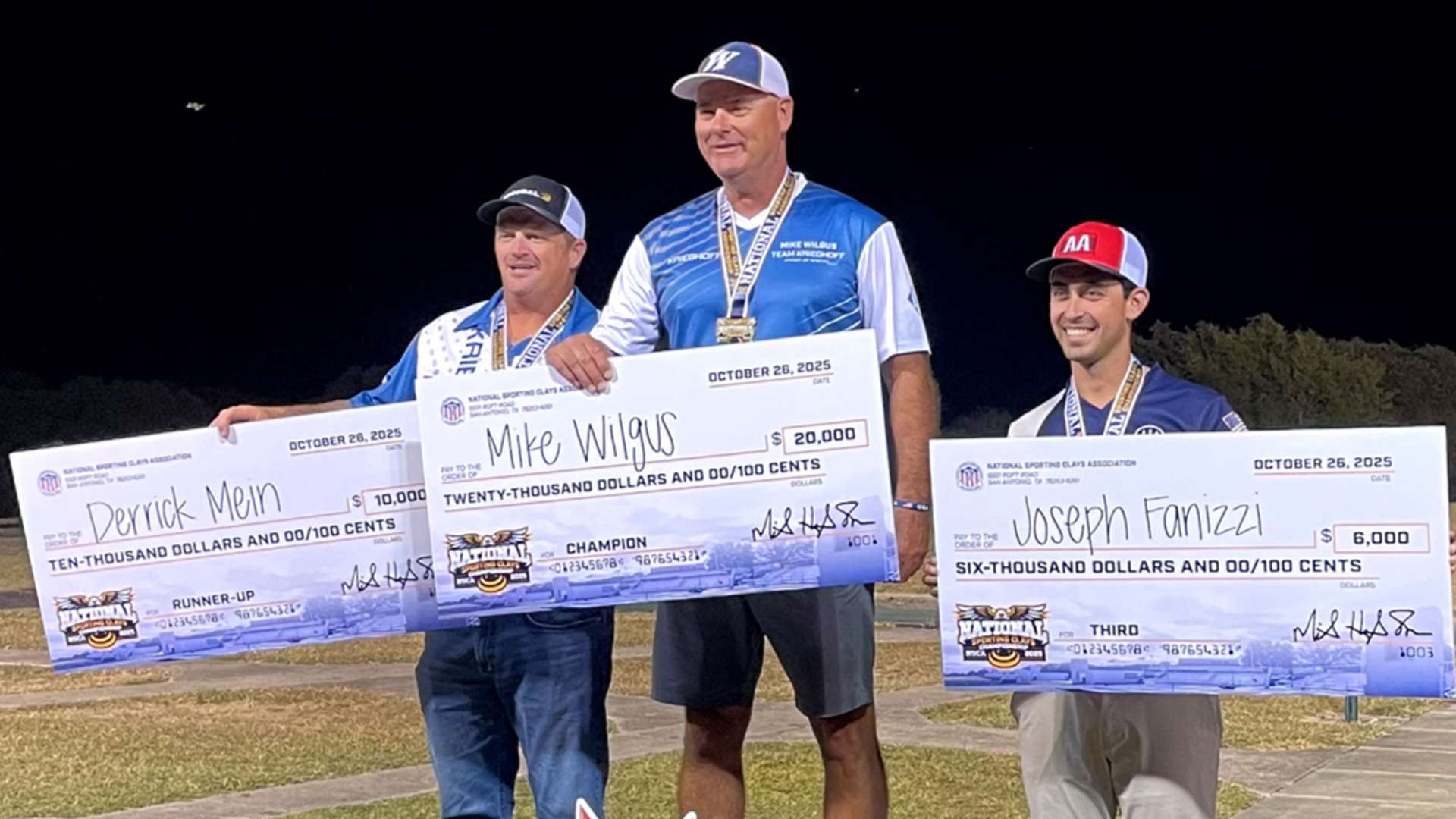 Mike Wilgus, Derrick Mein & Joseph Fanizzi on the podium