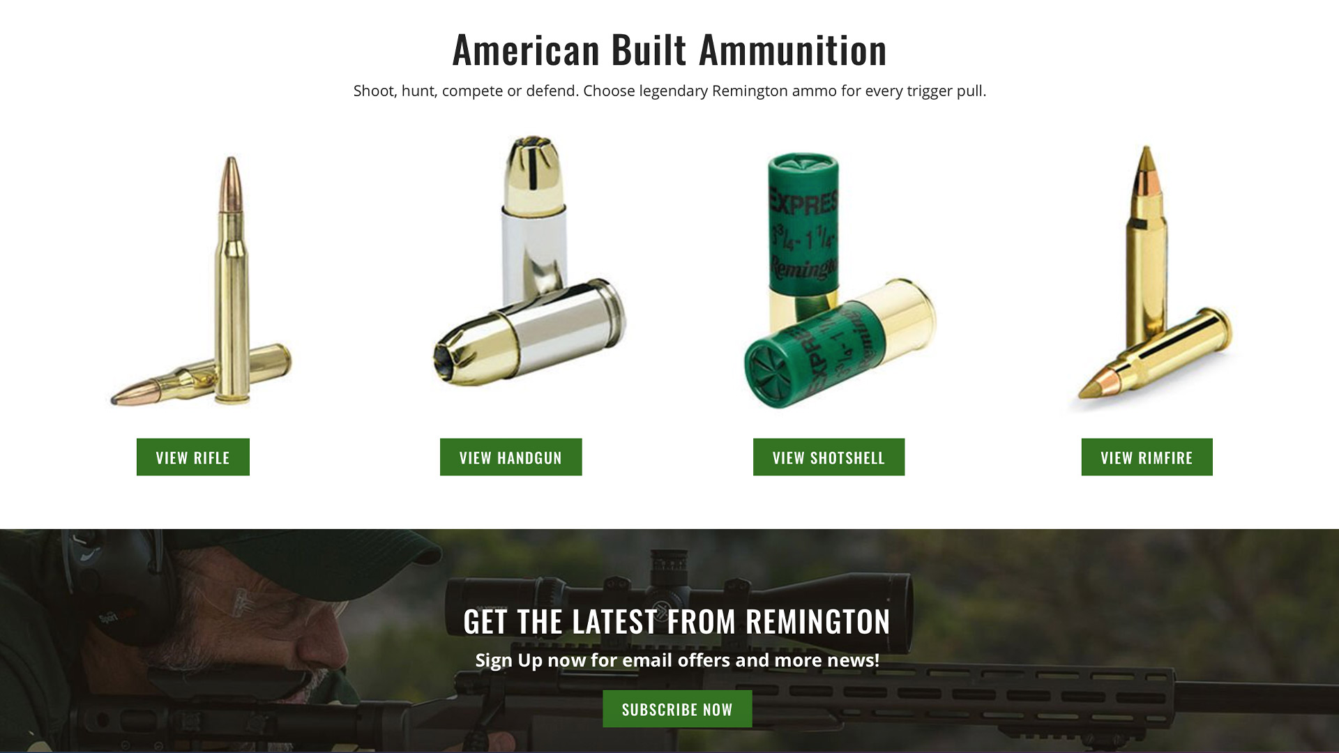 Remington Ammo website