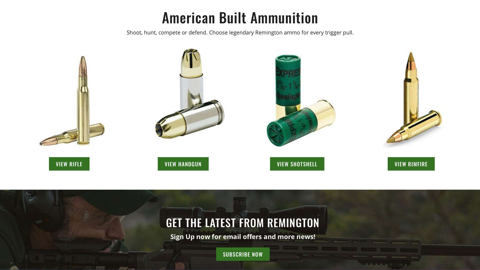 Remington Ammo website